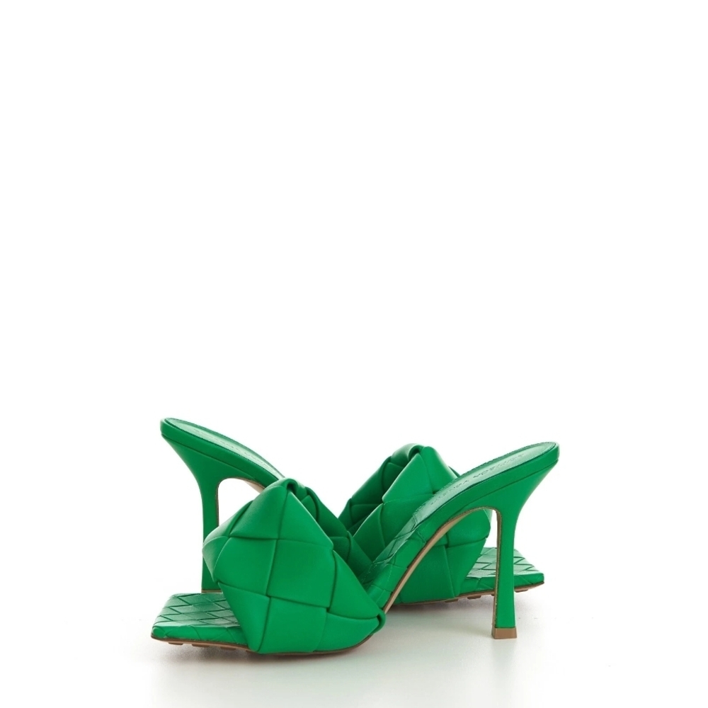 BOTTEGA VENATA Green Women's Heeled Sandals